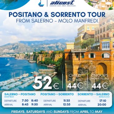 Positano & Sorrento Tour From Salerno Manfredi