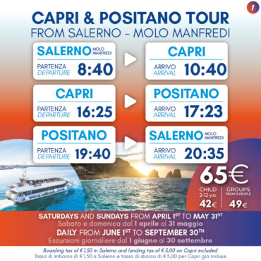 Capri e Positano da Salerno Manfredi