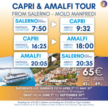 Capri e Amalfi da Salerno Manfredi 2