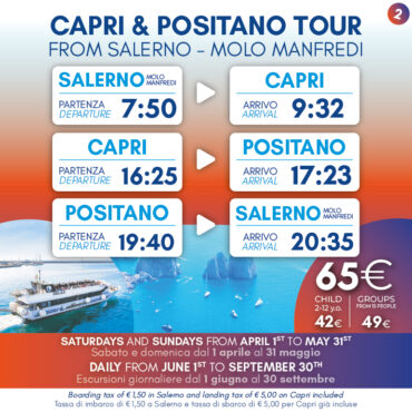 Capri e Positano da Salerno Manfredi 2