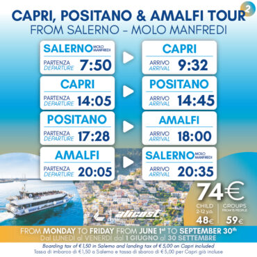 Capri e Positano e Amalfi da Salerno Manfredi 2